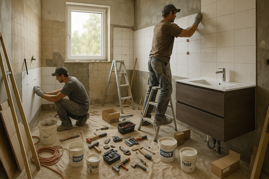 bathroon renovation in action